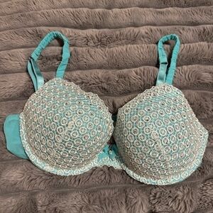 Victoria's Secret Teal Lace Bra